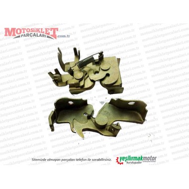 Maxi Scooter Sele Kilit Mekanizması Set Maxi Scooter Sele Kilit Mekanizması Set