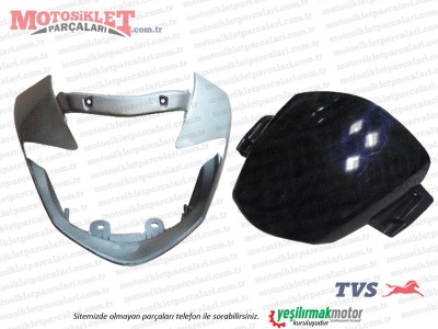 TVS Apache 150 Far Çervesi Komple - Siperlik - GRİ