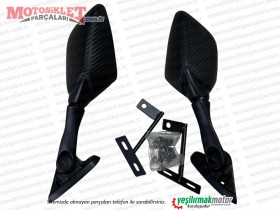 Yamaha YZF R25 Ayna Sağ-Sol Takım Karbon Eski Model
