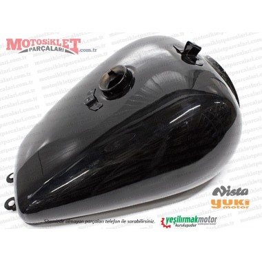 Yuki YK250-4 Vista Chopper Benzin Deposu, Yakıt Tankı - ASTARLI