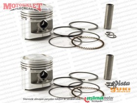 Yuki YK250-4 Vista Chopper Piston Sekman Takımı (Çift) STD