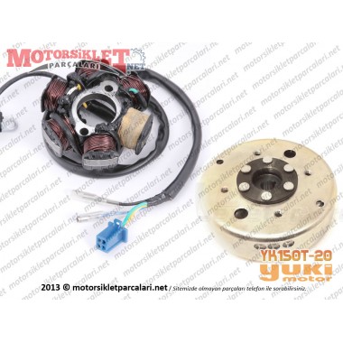 Yuki Motor YK150T-20 Manyeto, Alternatör - Komple