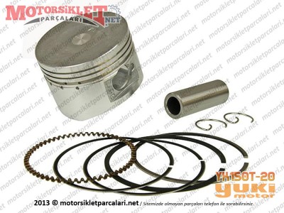 Yuki Motor YK150T-20 Piston Sekman Seti