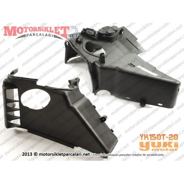 Yuki Motor YK150T-20 Silindir Alt-Üst Muhafaza Kapağı - Takım