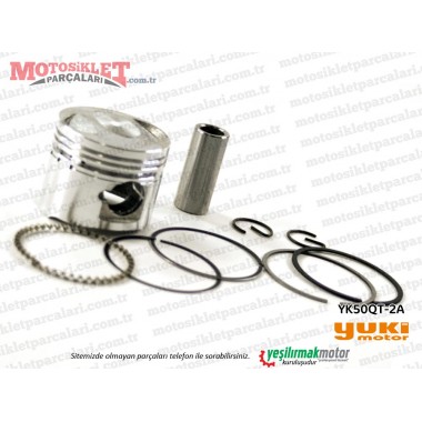 Yuki Motor 50cc YK50QT-2A Scooter Piston Sekman Seti