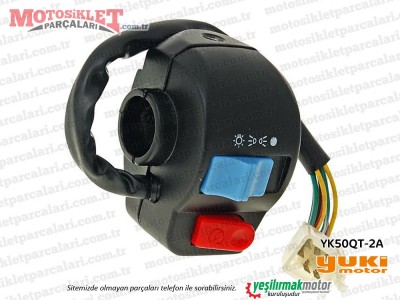 Yuki Motor 50cc YK50QT-2A Scooter Sağ Kumanda Paneli Ön Fren Kollu Model