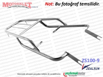 Zealsun ZS100-9 Cup Arka Çanta Demiri, Nikelajlı