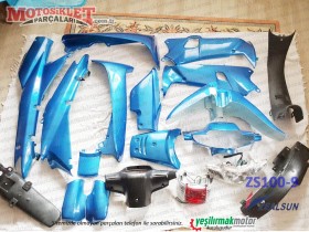 Zealsun ZS100-9 Cup Komple Kaporta Grenaj Seti - Mavi 