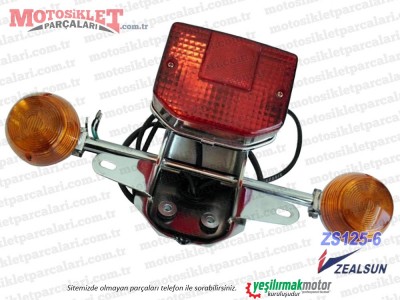 Zealsun ZS125-6 Chopper Arka Stop ve Sinyal Lambası Komple