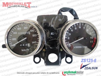 Zealsun ZS125-6 Chopper KM, Kilometre Saati Komple