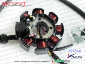 Zealsun ZS125-6 Chopper Statör, Sargı